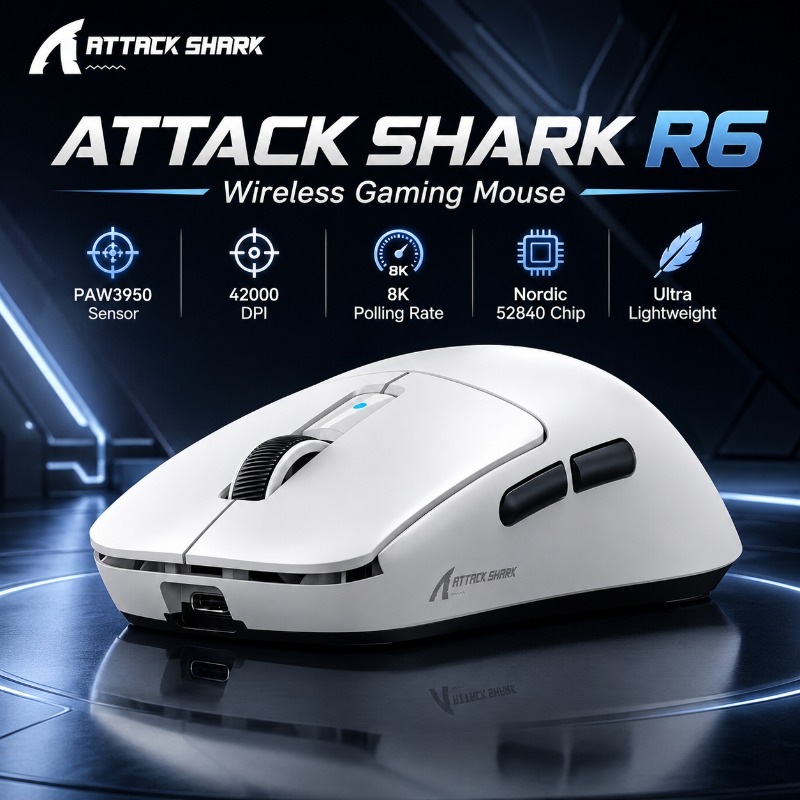 Pc Gaming X3D - Souris de jeu sans fil ergonomique