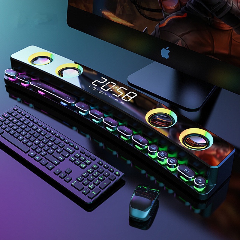 Pc Gaming X3D - Haut-parleur de jeu Bluetooth sans fil,
