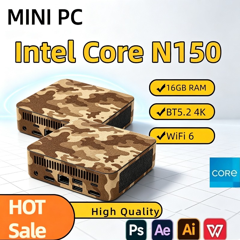 Pc Gaming Setup - Mini PC compact Intel N150, ordinateur