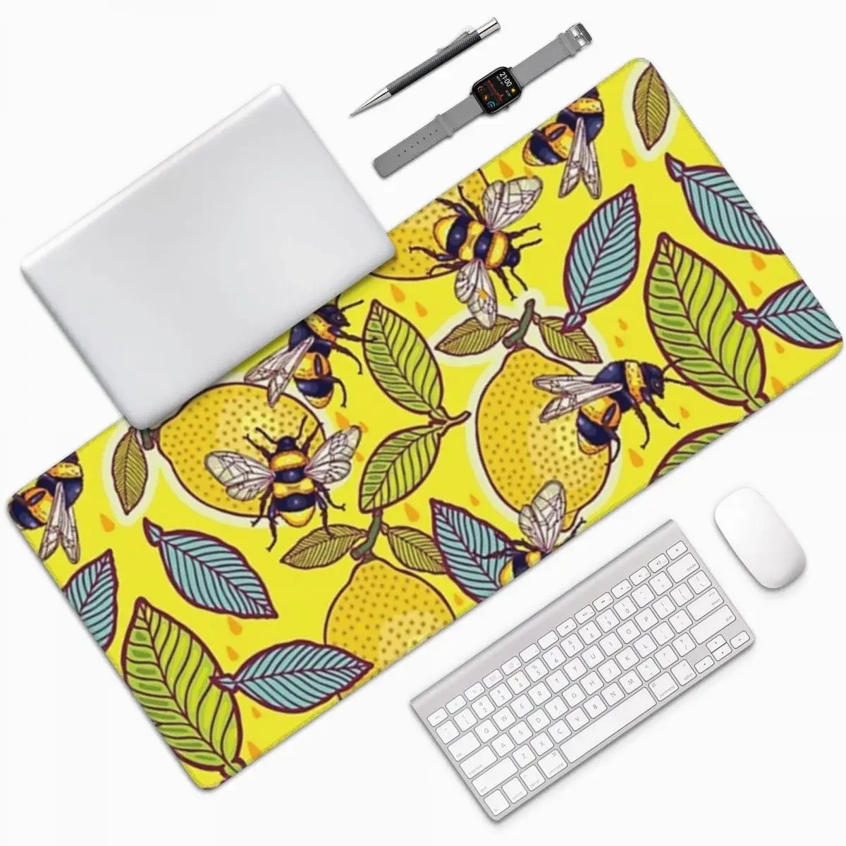 Pc Gaming Yellow - Grand tapis de souris de jardin