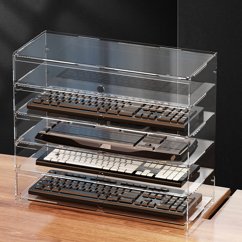 Pc Gaming Setup - Présentoir anti-poussière en acrylique transparent de