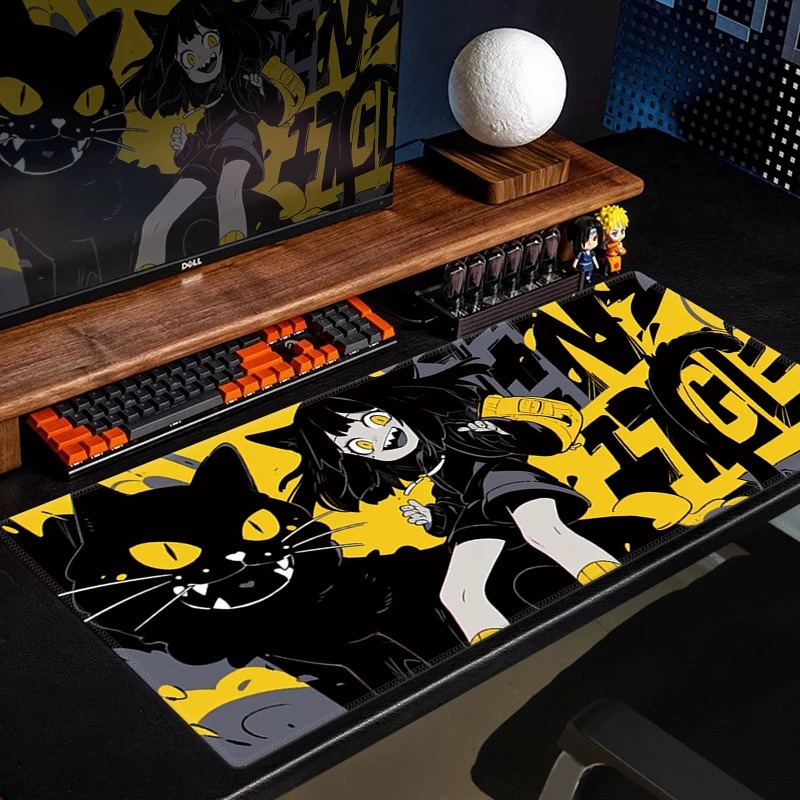 Pc Gaming Yellow - Tapis de souris de jeu Anime