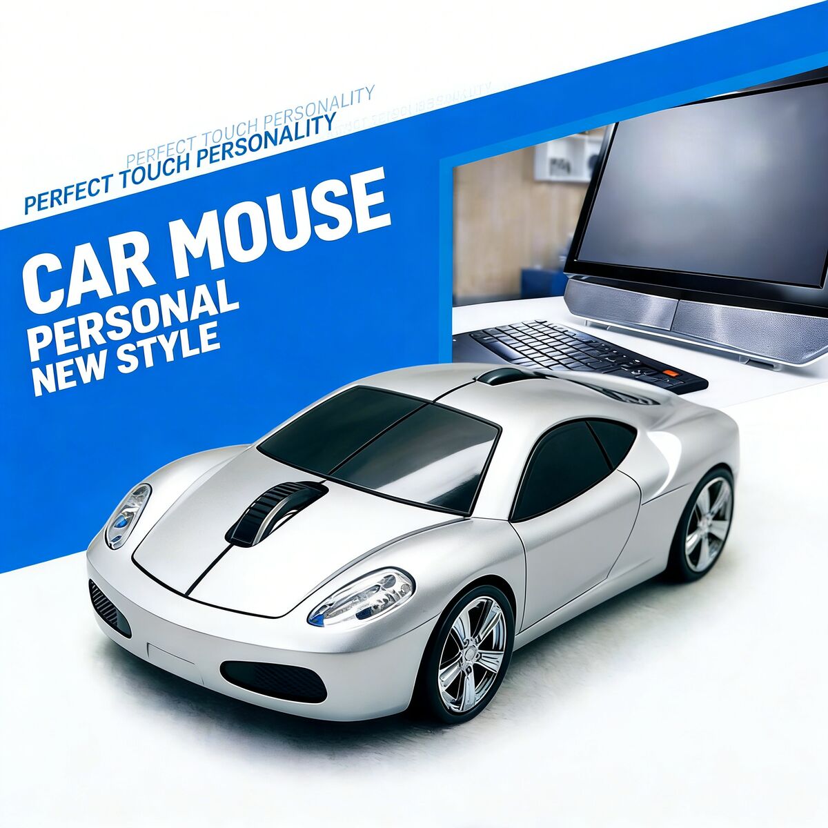Pc Gaming X3D - Souris Ergonomique Sans Fil USB Optique