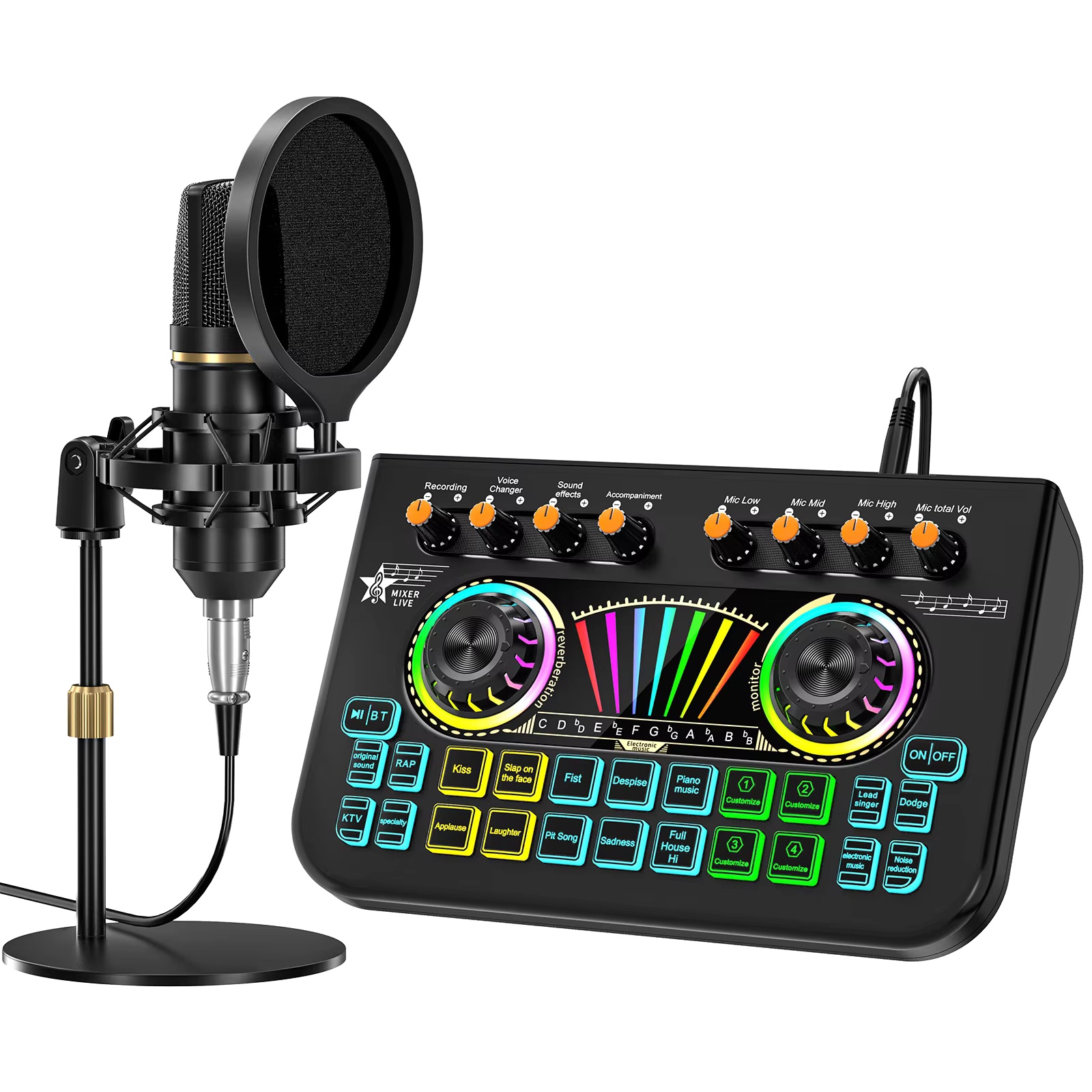 Pc Gaming Setup - Kit de microphone pour podcast Tenlamp