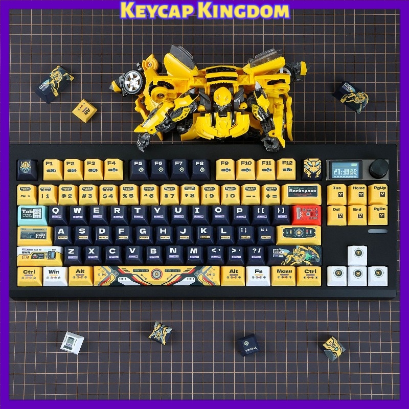 Pc Gaming Yellow - Capuchons de touches personnalisés sur le