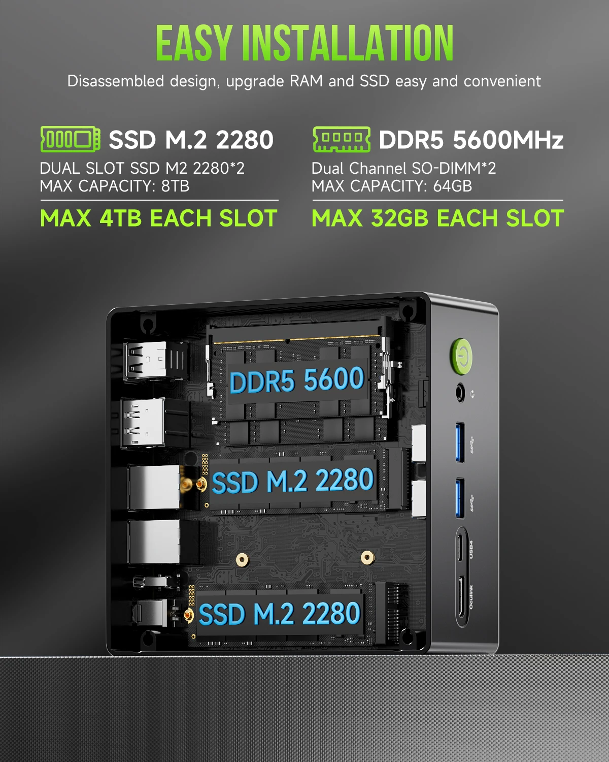 Mini PC de jeu GMKtec Nucbox K - Pc Gaming Ddr5 avis et prix