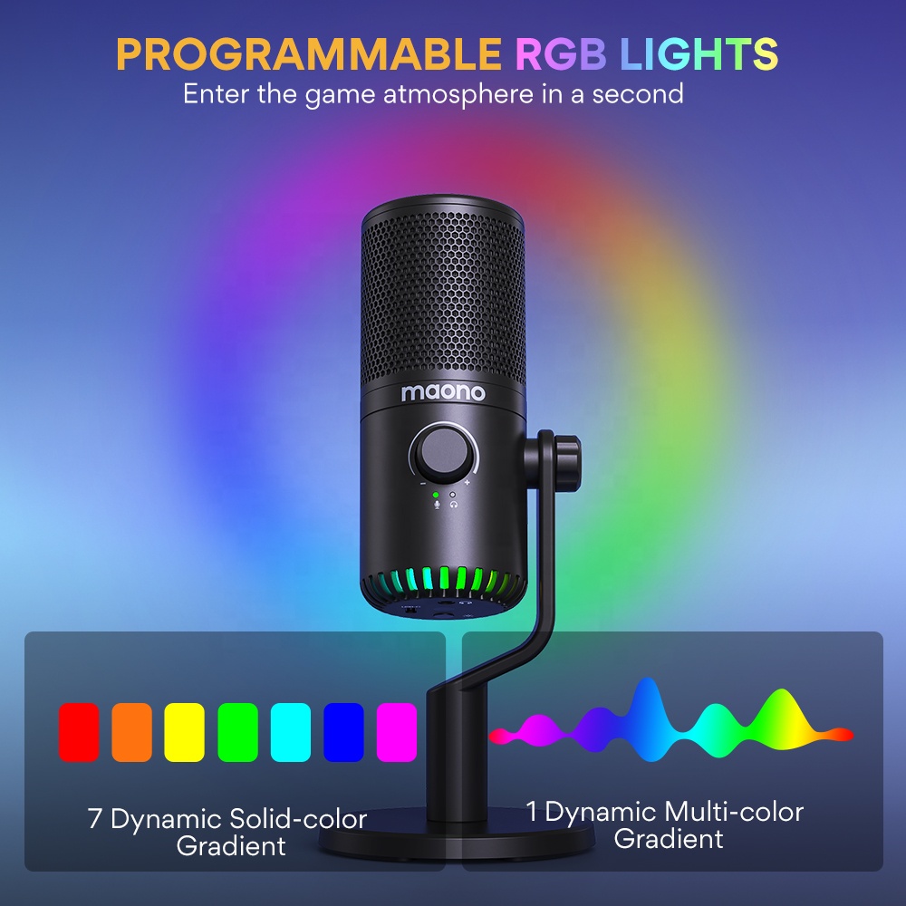 Microphone de jeu RGB programm - Pc Gaming Rgb avis et prix