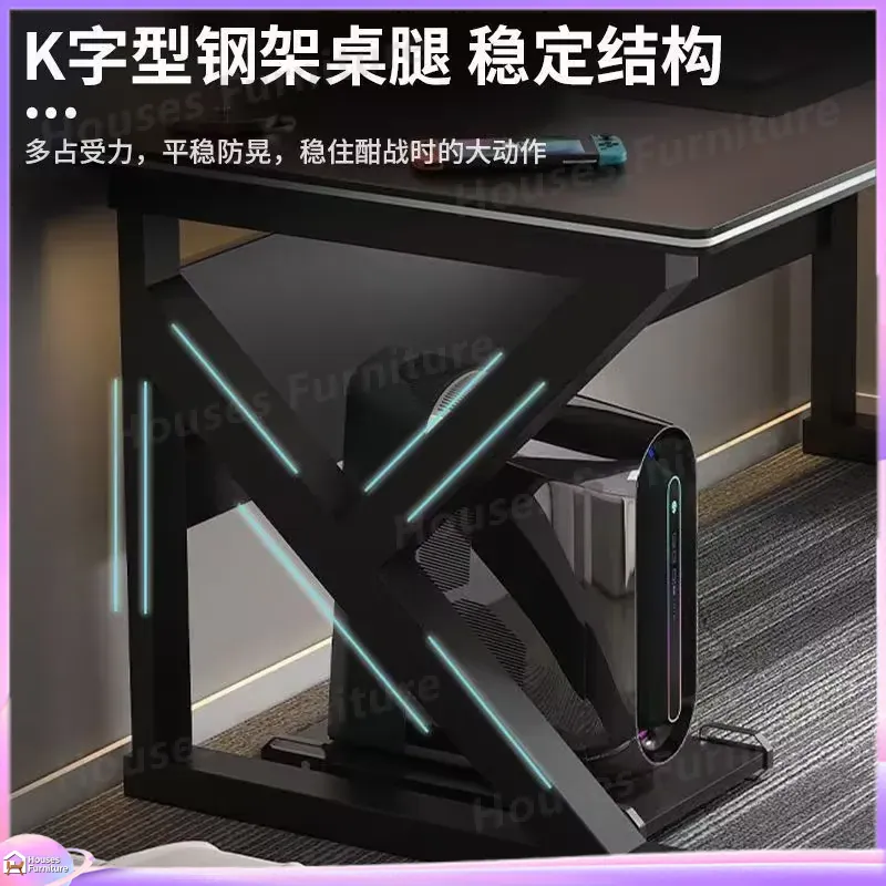 Bureau de jeu en métal noir po - Pc Gaming Setup avis et prix