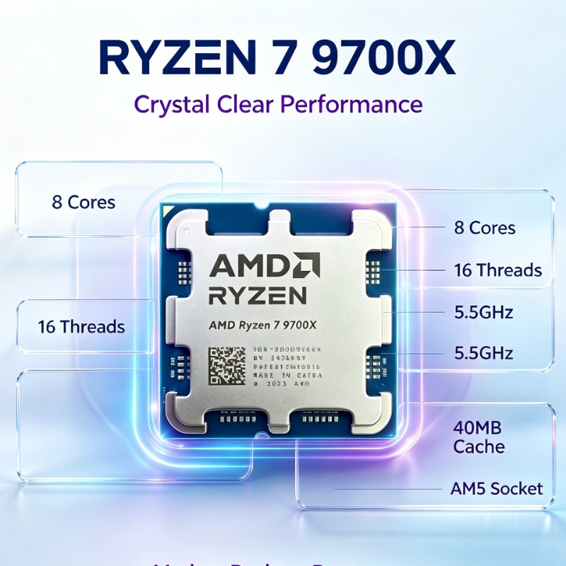 Processeur AMD R7 9700X pour P - Pc Gaming Ddr5 avis et prix
