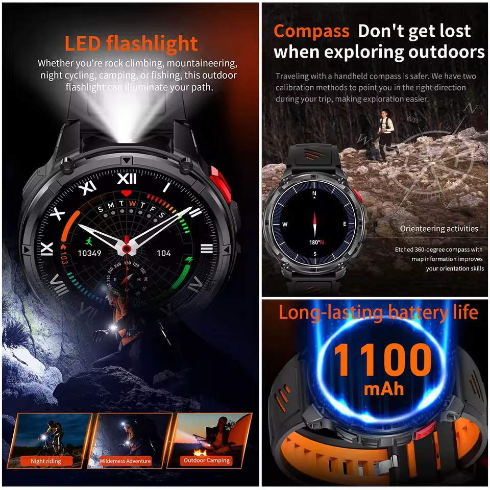 Montre connectée militaire T-R - High Refresh Monitor avis et prix
