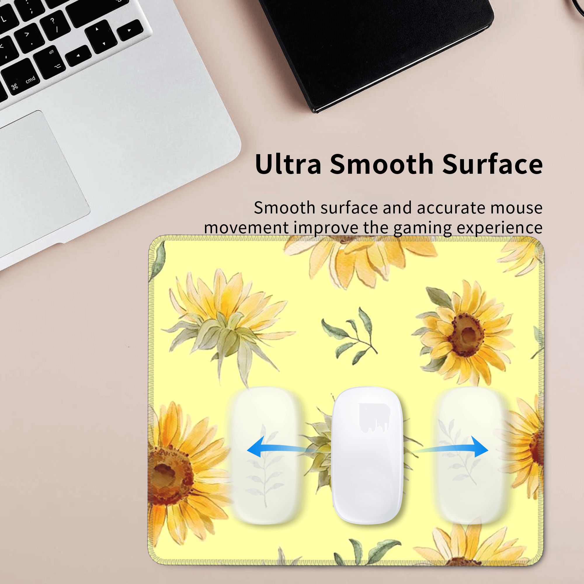 Tapis de souris à fleurs jaune - Pc Gaming Yellow avis et prix